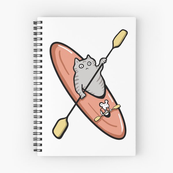 Item preview, Kayaking Tabby Cat Sticker designed and sold by SSAlleyhouse.