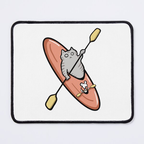 Item preview, Kayaking Tabby Cat Sticker designed and sold by SSAlleyhouse.