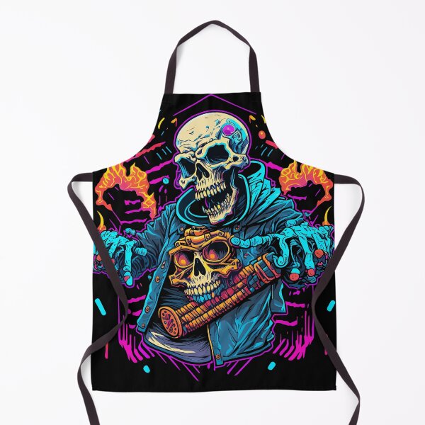 Item preview, Heavy Metal Skeleton Demon Biker designed and sold by designmadeasy.