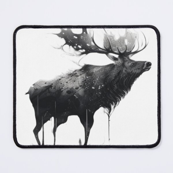 Item preview, Elk ink art in a Splash designed and sold by CMHerd.