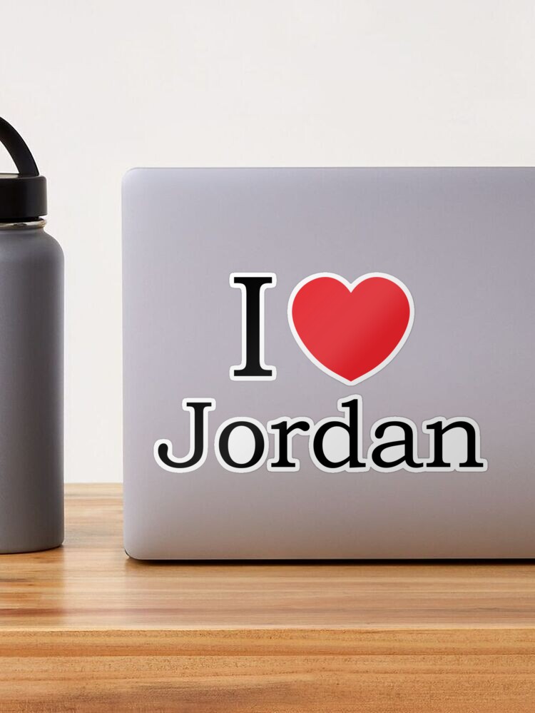 I Love Jordan - With Simple Love Heart | Poster