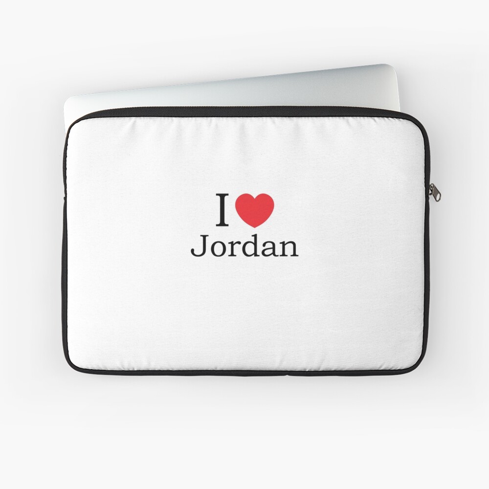I Love Jordan - With Simple Love Heart' Sticker for Sale by