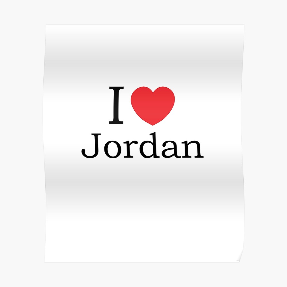 I Love Jordan - Jordan - Sticker