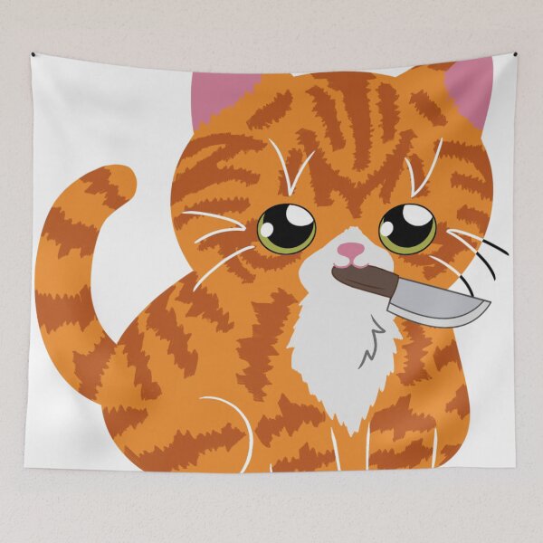 Item preview, Small orange cat knife holder designed and sold by GoopyCat.