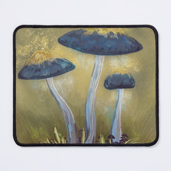 Item preview, Elegant Webcap - Glowing Mushroom Painting designed and sold by rnmarts.