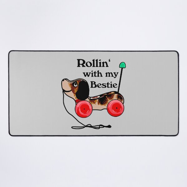 Item preview, Rollin' With My Bestie Pull Toy designed and sold by Unhinged Heather.