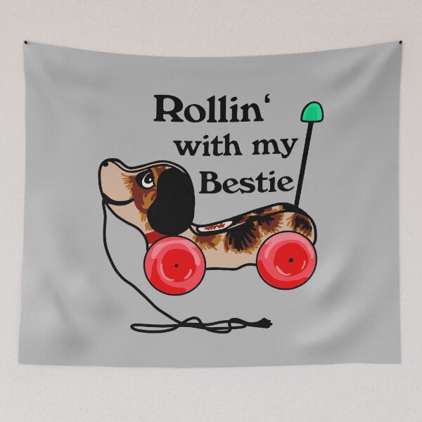 Item preview, Rollin' With My Bestie Pull Toy  designed and sold by Unhinged Heather.
