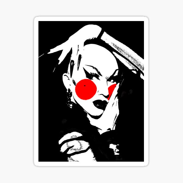 Vista previa del artículo con la obra «Sasha Velour», diseñado y vendido por k-nick-knacks.