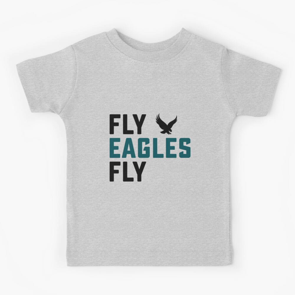 Philadelphia Eagles Boys Fly Eagles Fly Short Sleeve T-Shirt - Grey