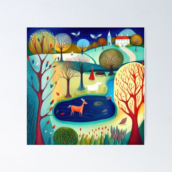 Artikelvorschau, Seasons of Folk Art 04 entworfen und verkauft von thewandswant.