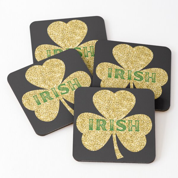 Item preview, Glitter Gold Irish Lucky Shamrock Happy St Paddy's Day  designed and sold by Drnksuzys.