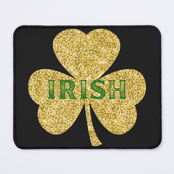 Item preview, Glitter Gold Irish Lucky Shamrock Happy St Paddy's Day designed and sold by Drnksuzys.