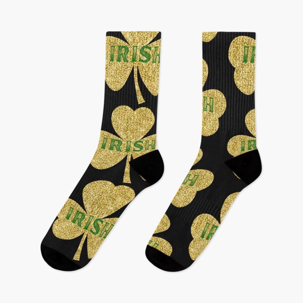 Item preview, Glitter Gold Irish Lucky Shamrock Happy St Paddy's Day  designed and sold by Drnksuzys.