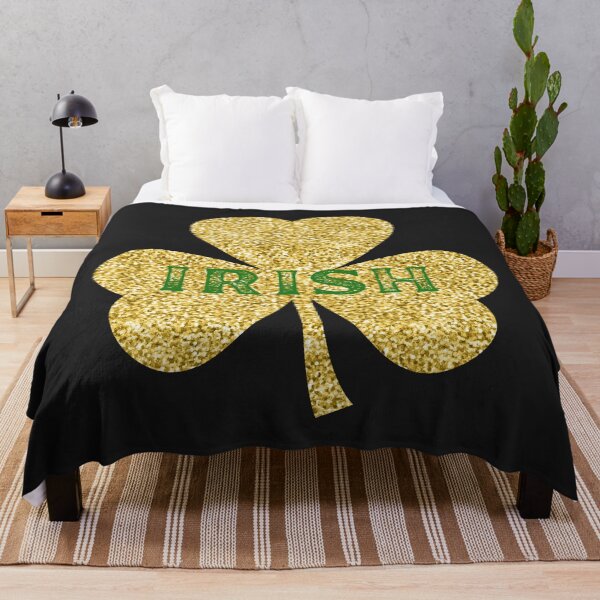 Item preview, Glitter Gold Irish Lucky Shamrock Happy St Paddy's Day  designed and sold by Drnksuzys.