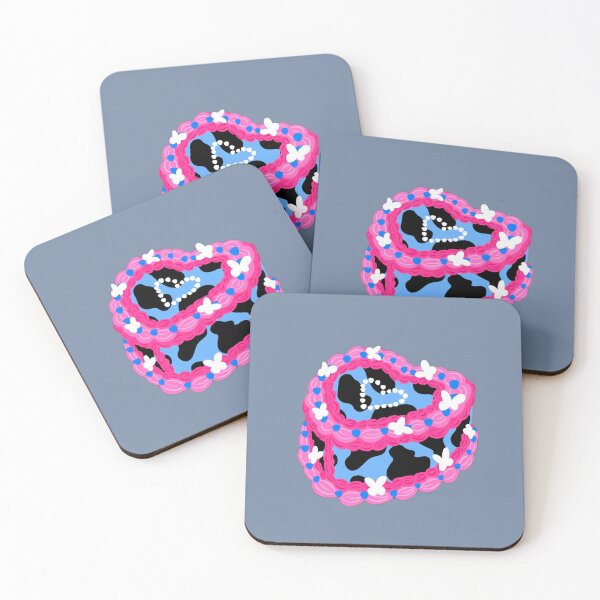 Item preview, Cow print butterfly cake designed and sold by hgrasel.
