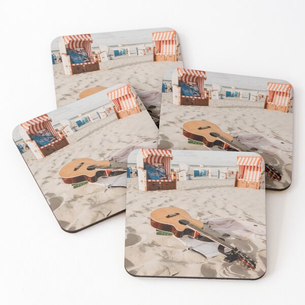 Item preview, Nordsee Insel Juist Strand mit Gitarre  designed and sold by Ibrahim Rifath.