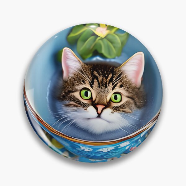 Artikelvorschau, Überraschte Katze in einer Teetasse entworfen und verkauft von Uartists.