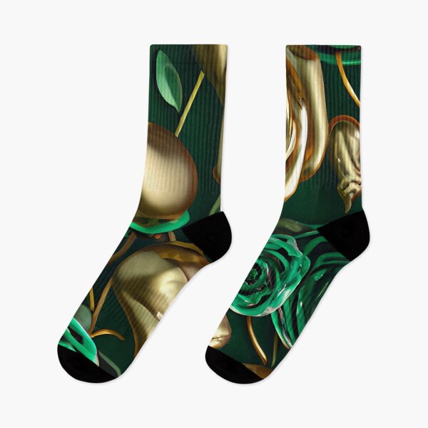 Item preview, Metallic Green and gold Roses designed and sold by Itzjustlife.