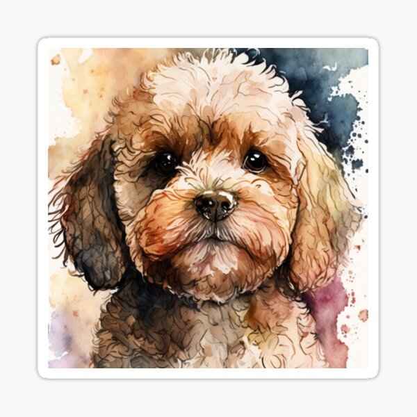 Item preview, Cavoodle Watercolor  designed and sold by Cavoodle-Land.