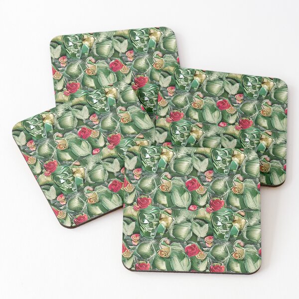 Item preview, Green and red roses with mask designed and sold by Itzjustlife.