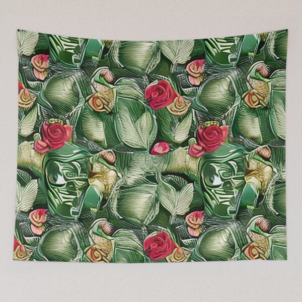 Item preview, Green and red roses with mask designed and sold by Itzjustlife.