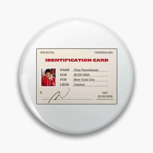 Item preview, Chas Tenenbaum The Royal Tenenbaums ID Card designed and sold by karyssadwipa.