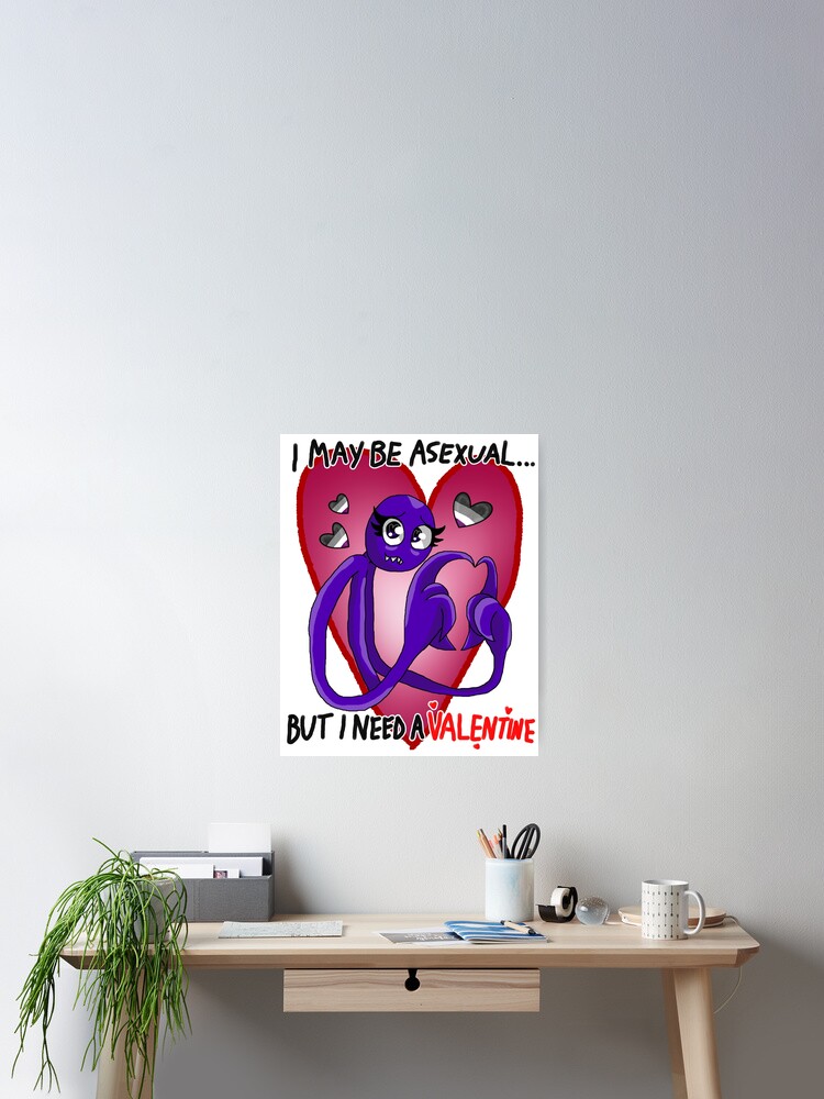 Purple Valentines (Rainbow Friends) Sticker for Sale by Deception