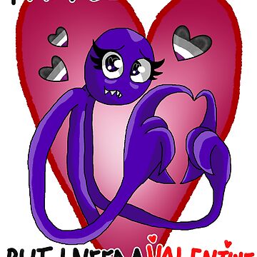 Purple Valentines (Rainbow Friends) Sticker for Sale by Deception