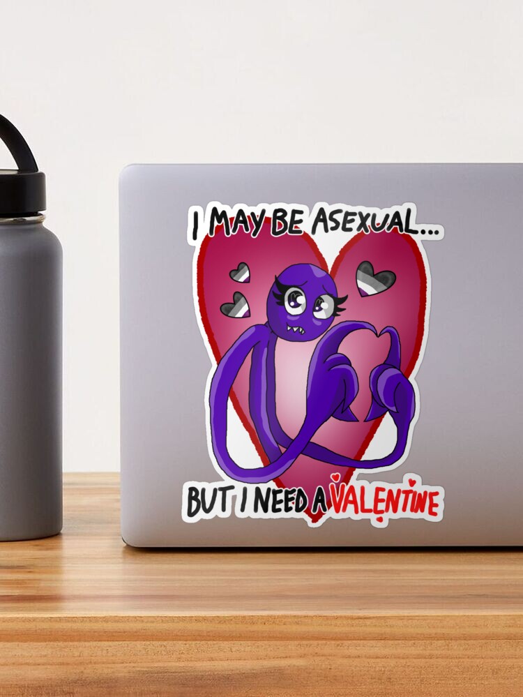 Purple Valentines (Rainbow Friends) Sticker for Sale by Deception