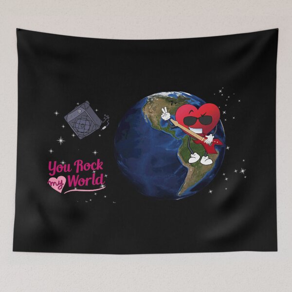 Item preview, You Rock My World: Valentine's Day Heart Playing a Guitar designed and sold by theprof2021.