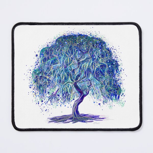 Item preview, Magic Weeping Willow Tree White Background designed and sold by Rocky Mountain Artistry.