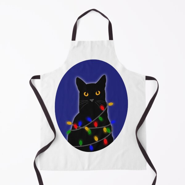 Item preview, Christmas Lights Black Cat designed and sold by Msstorey.