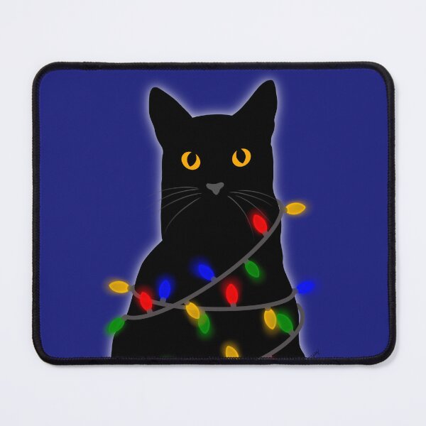 Item preview, Christmas Lights Black Cat  designed and sold by Msstorey.