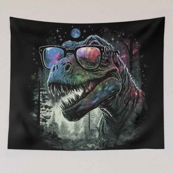Item preview, Dinosaur Forest Night designed and sold by maryedenoa.