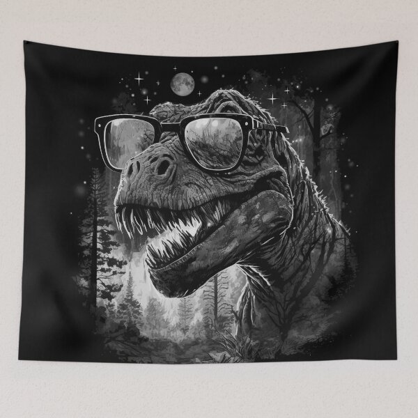 Item preview, Dinosaur Forest Night designed and sold by maryedenoa.