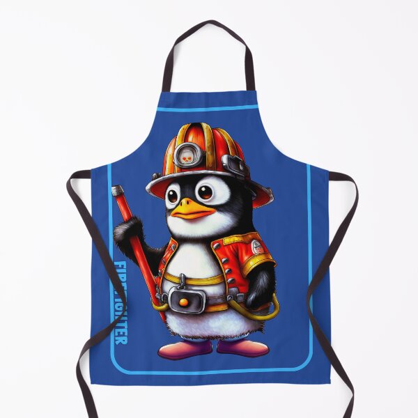 Item preview, Firefighter, penguin lover designed and sold by HarriPaloma.