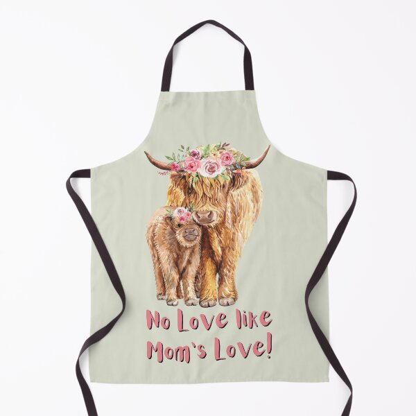 Item preview, No love Like Mom's Love - Mom cow and calf with flowers for Mom. For a mom, for a mother, for a child. designed and sold by Wentoo.