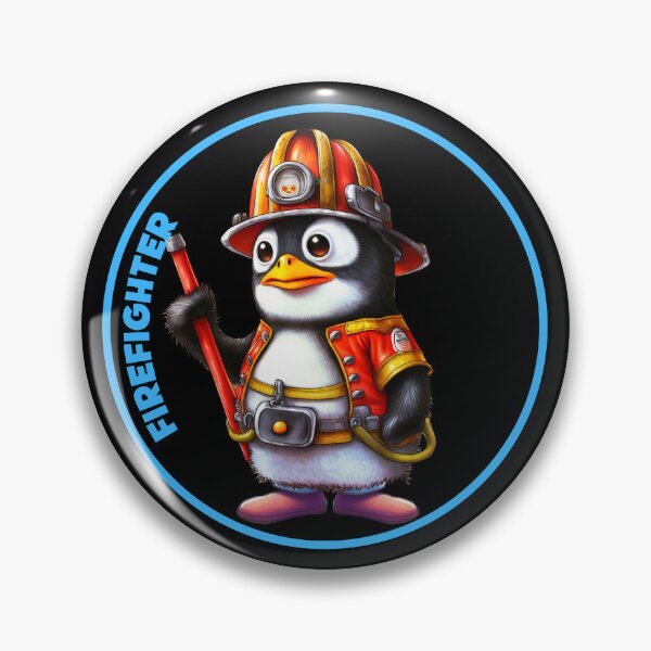Item preview, Firefighter, sweet penguin designed and sold by HarriPaloma.
