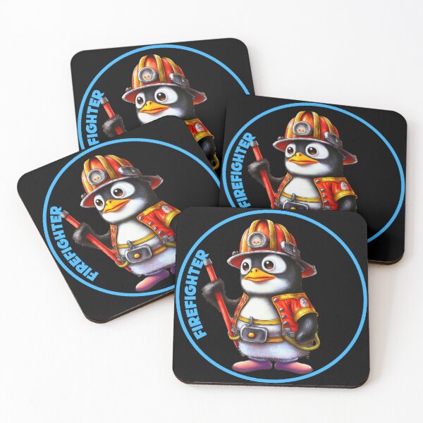 Item preview, Firefighter, sweet penguin designed and sold by HarriPaloma.