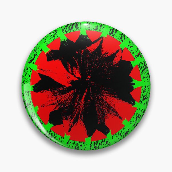 Item preview, Abstract Hibiscus flower in neon Red & Green pattren by Iritof designed and sold by iritof.
