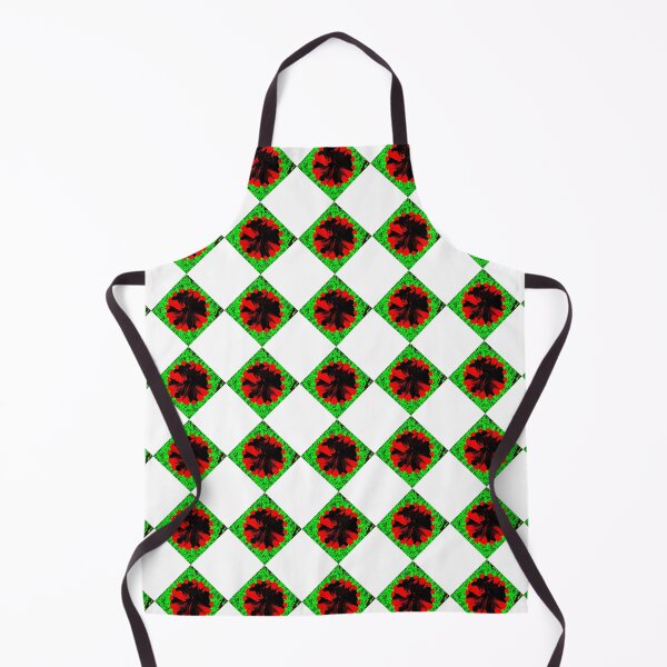 Item preview, Abstract Hibiscus flower in neon Red & Green pattren by Iritof designed and sold by iritof.