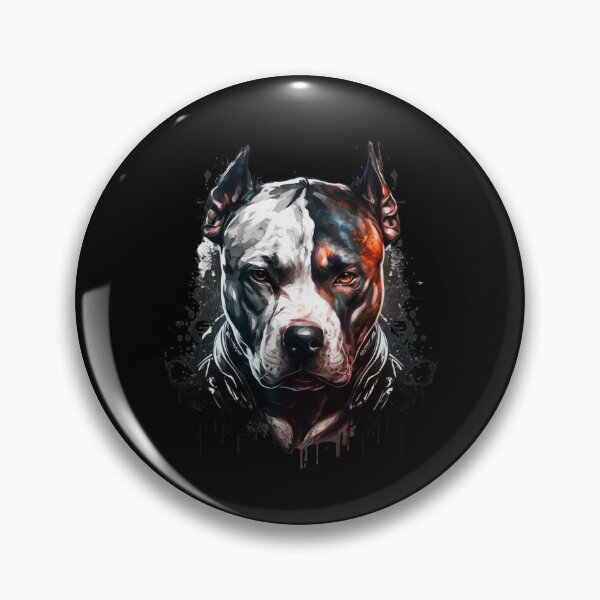 Item preview, American Staffordshire Terrier  Black Looking Angry designed and sold by adembulut.