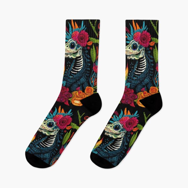 Item preview, Colorful Iguanas at Day of the Dead, Dia de los Muertos designed and sold by newnomads-art.