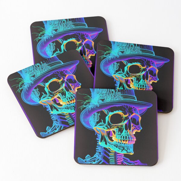 Item preview, Fluorescent Bones - Day Of The Dead Neon designed and sold by mcmtdesigns.