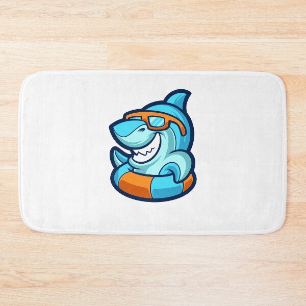 Item preview, Radical Cool Retro Shark Swimming designed and sold by mkzmerch.