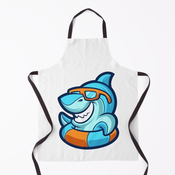 Item preview, Radical Cool Retro Shark Swimming designed and sold by mkzmerch.