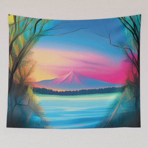 Item preview, Pastel Mountain Landscape designed and sold by savesarah.