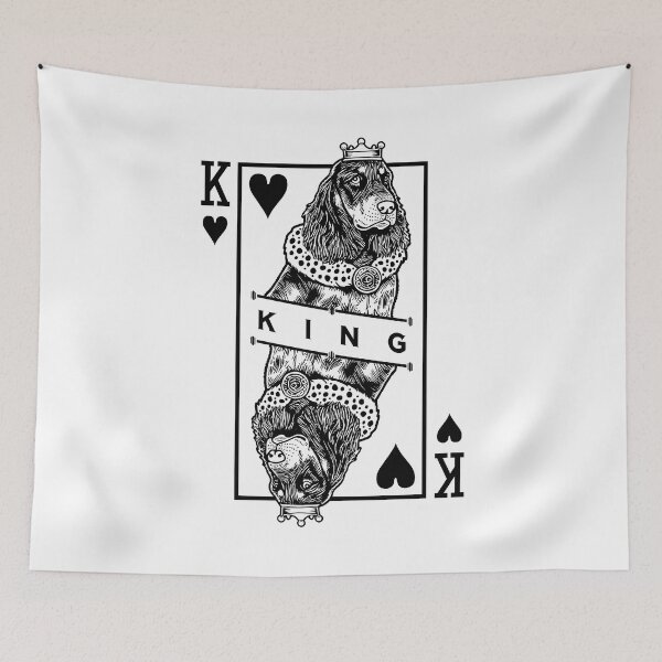 Item preview, Field Spaniel King Of Hearts Funny Dog Lover Pop Art designed and sold by GrandeDuc.