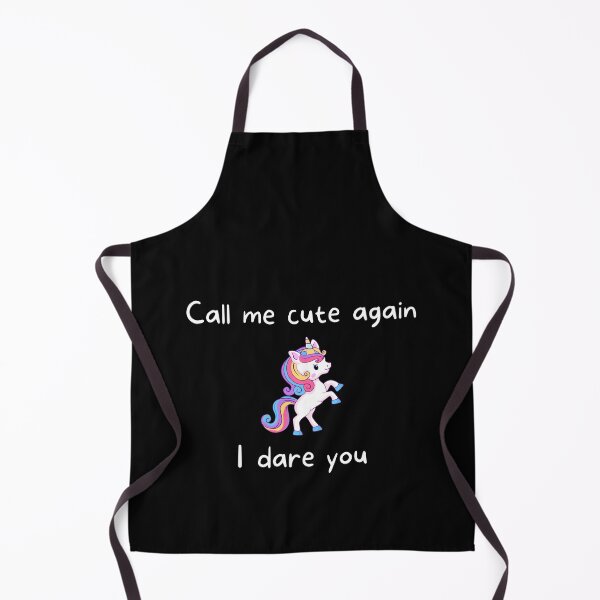 Item preview, Call Me Cute Again I Dare You Unicorn Design designed and sold by RetroDesignsNW.
