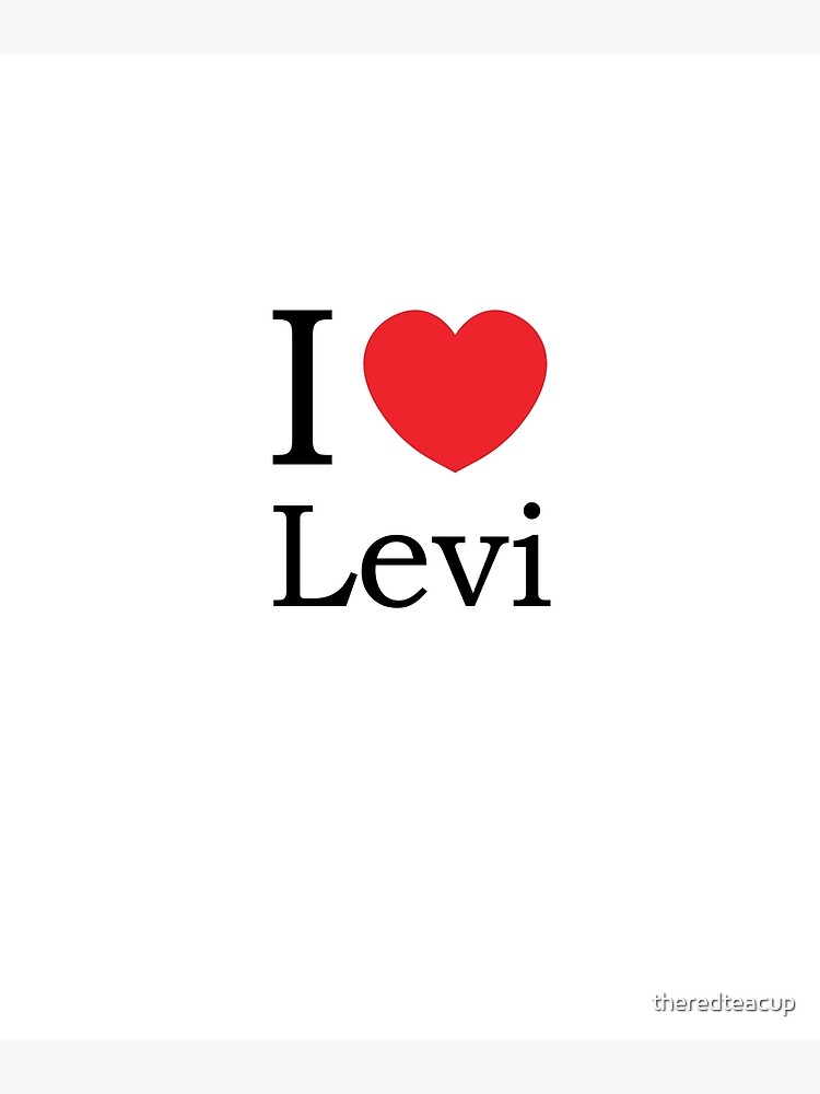 I Love Levi With Simple Love Heart